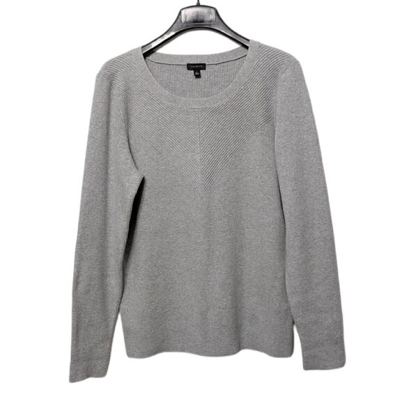 TALBOTS Ribbed Cotton Modal Sweater L - Picture 6 of 6